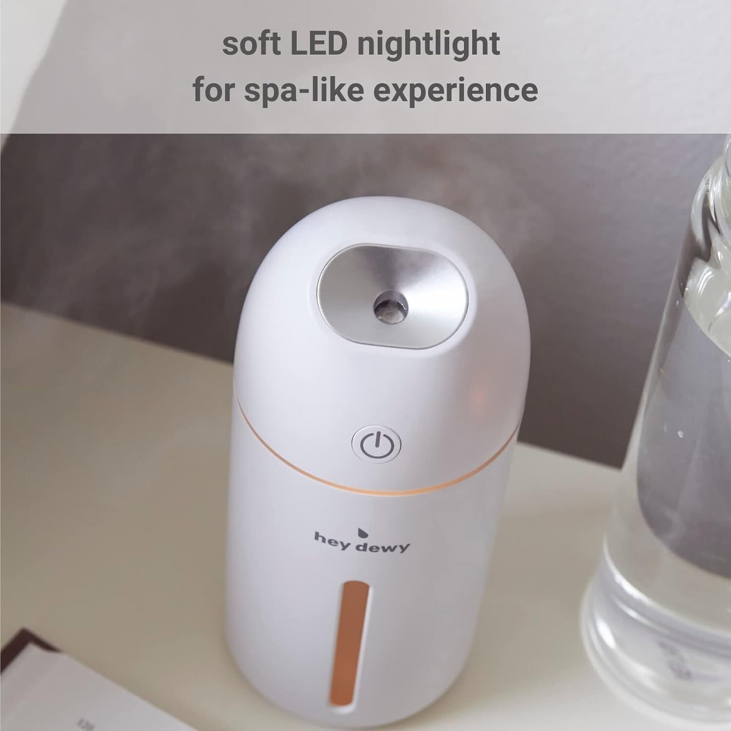 Wireless Ultrasonic Cool Mist Humidifier - Portable Pearl Self-Care Solution