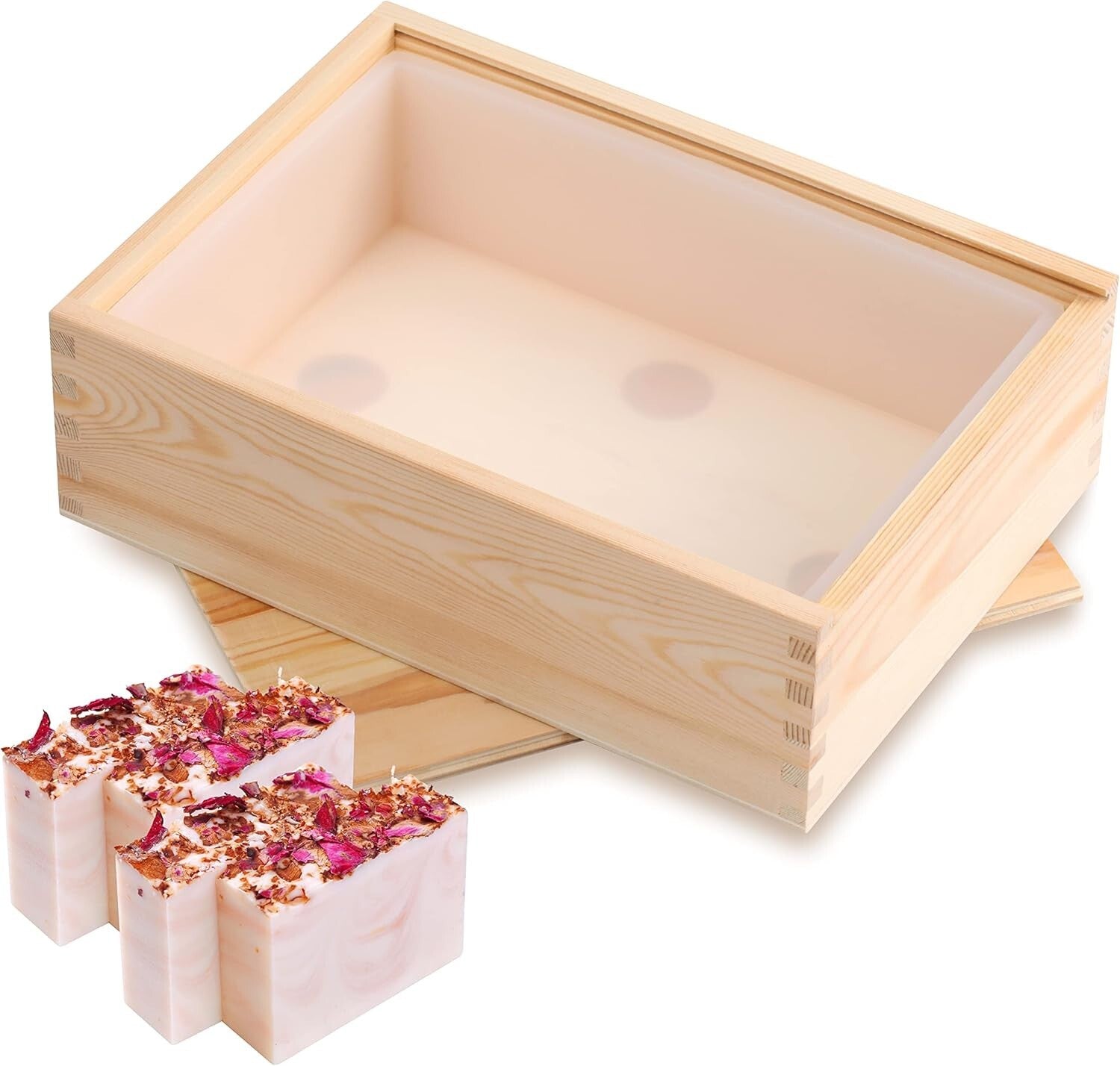 Premium Quality Silicone Soap Mold - 9 Bar Capacity with Easy Demolding Features