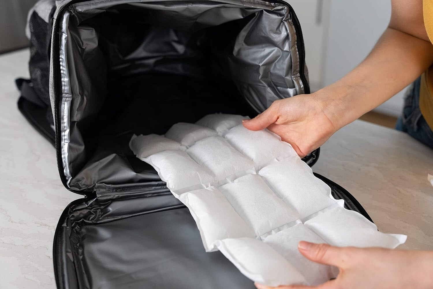 Customizable Freeze Packs: Reusable Dry Ice for Coolers and Shipping Frozen Food