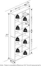 Load image into Gallery viewer, Sleek 16-Shelf Media Storage Tower Rack - Durable, Easy Assembly - White Finish