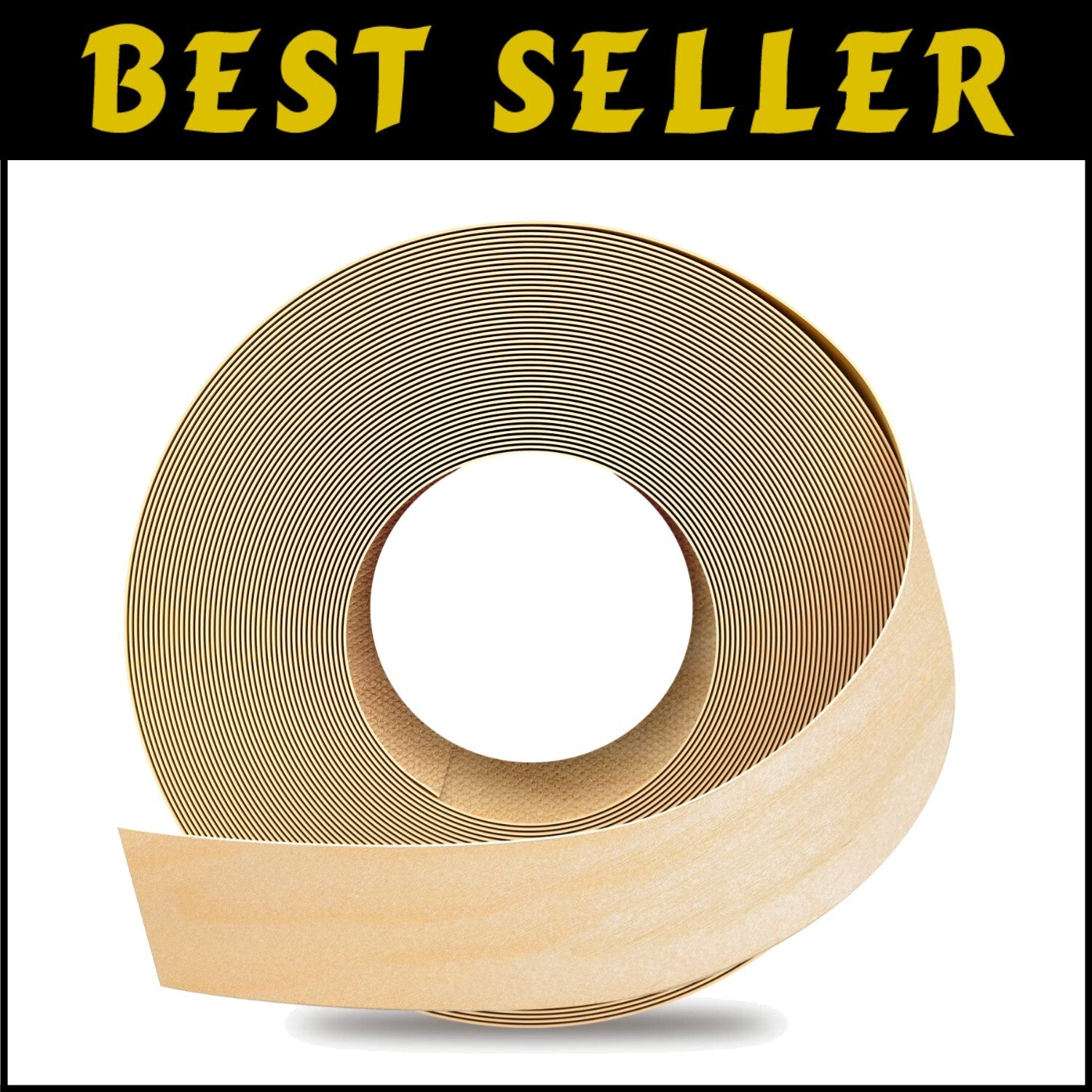 Premium Birch Edge Banding 2x500ft - Pre-Glued Wood Veneer for Easy Repairs