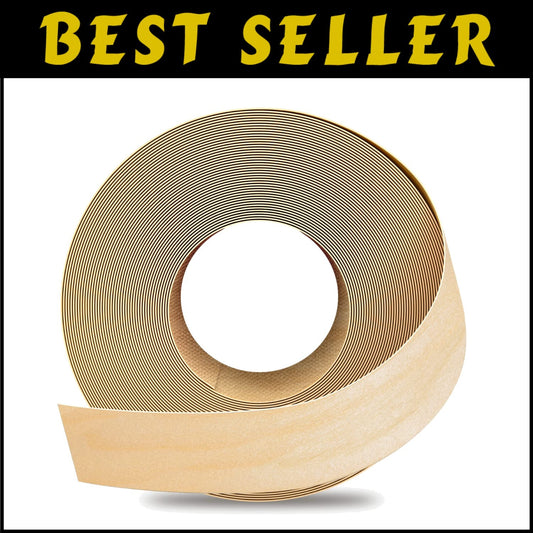 Premium Birch Edge Banding 2x500ft - Pre-Glued Wood Veneer for Easy Repairs
