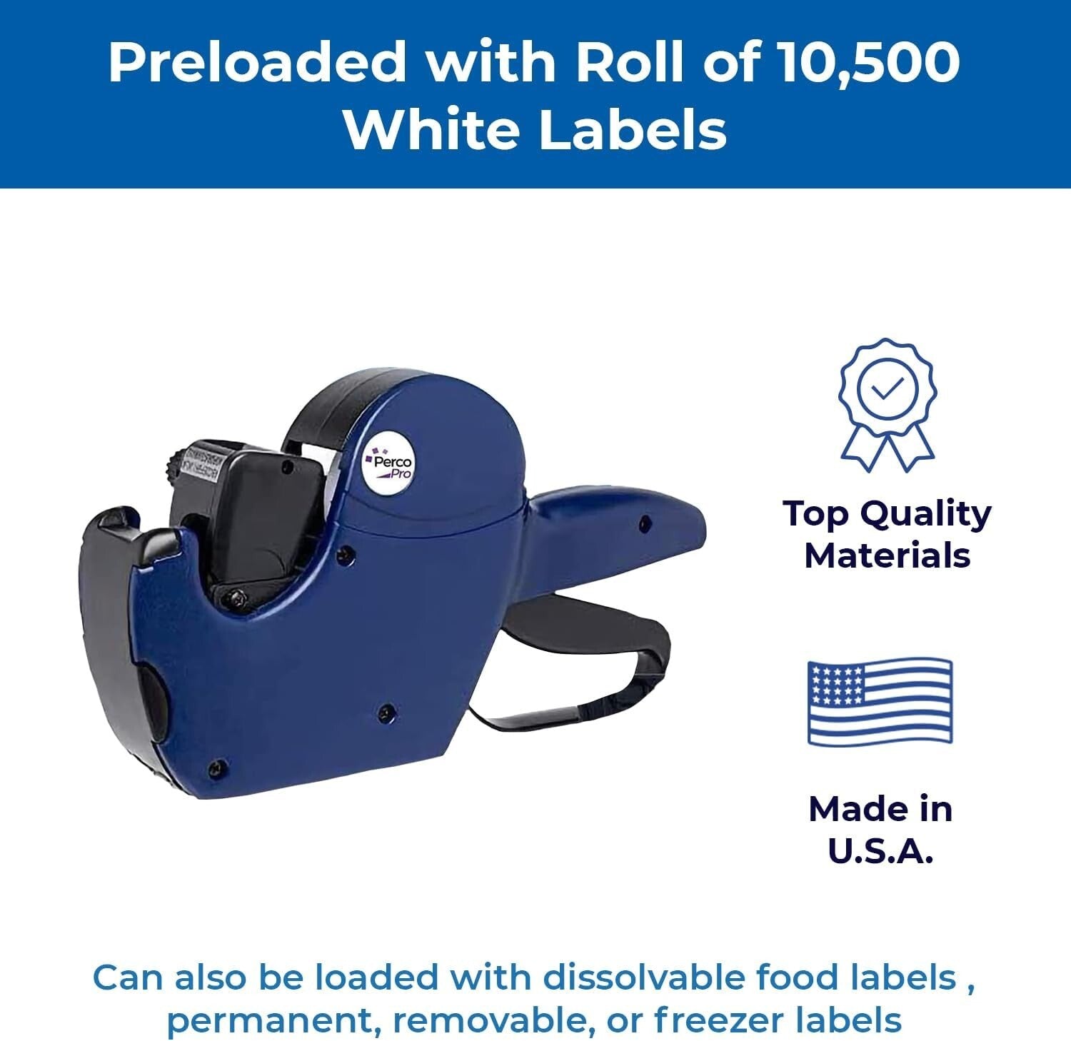 Durable 2 Line Price Labeling Kit - All-Inclusive with 10,500 Labels & Scraper