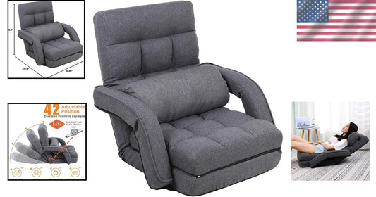 Compact Folding Gaming Chair with 42 Reclining Positions – Comfort Meets Style