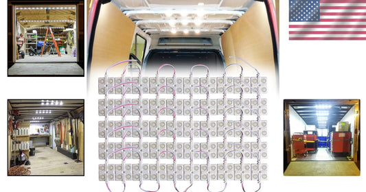 Energy-Saving 12V LED Interior Lights - 200 High Brightness Modules for Vehicles