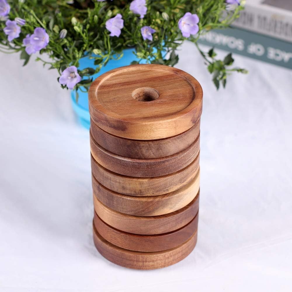 Stackable 8-Piece High Borosilicate Glass Canisters - Airtight Kitchen Storage