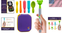 Load image into Gallery viewer, All-in-One Oral Sensory Stimulation Kit with Soft Textured Heads and Storage Bag