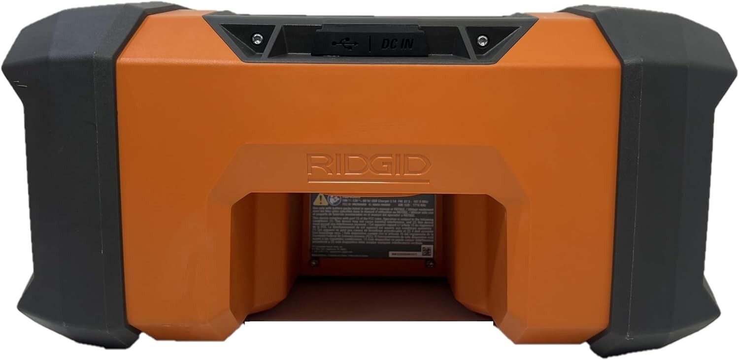 Portable Bluetooth Jobsite Radio with Dual Speakers & USB Charging Port
