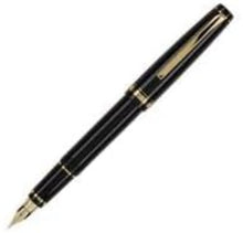 Load image into Gallery viewer, Namiki Falcon Fountain Pen - Elegant Black Barrel with Gold Accents, Medium Nib