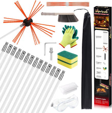 Load image into Gallery viewer, Complete 46ft Chimney Sweep Kit - Includes Tools for Professional Results