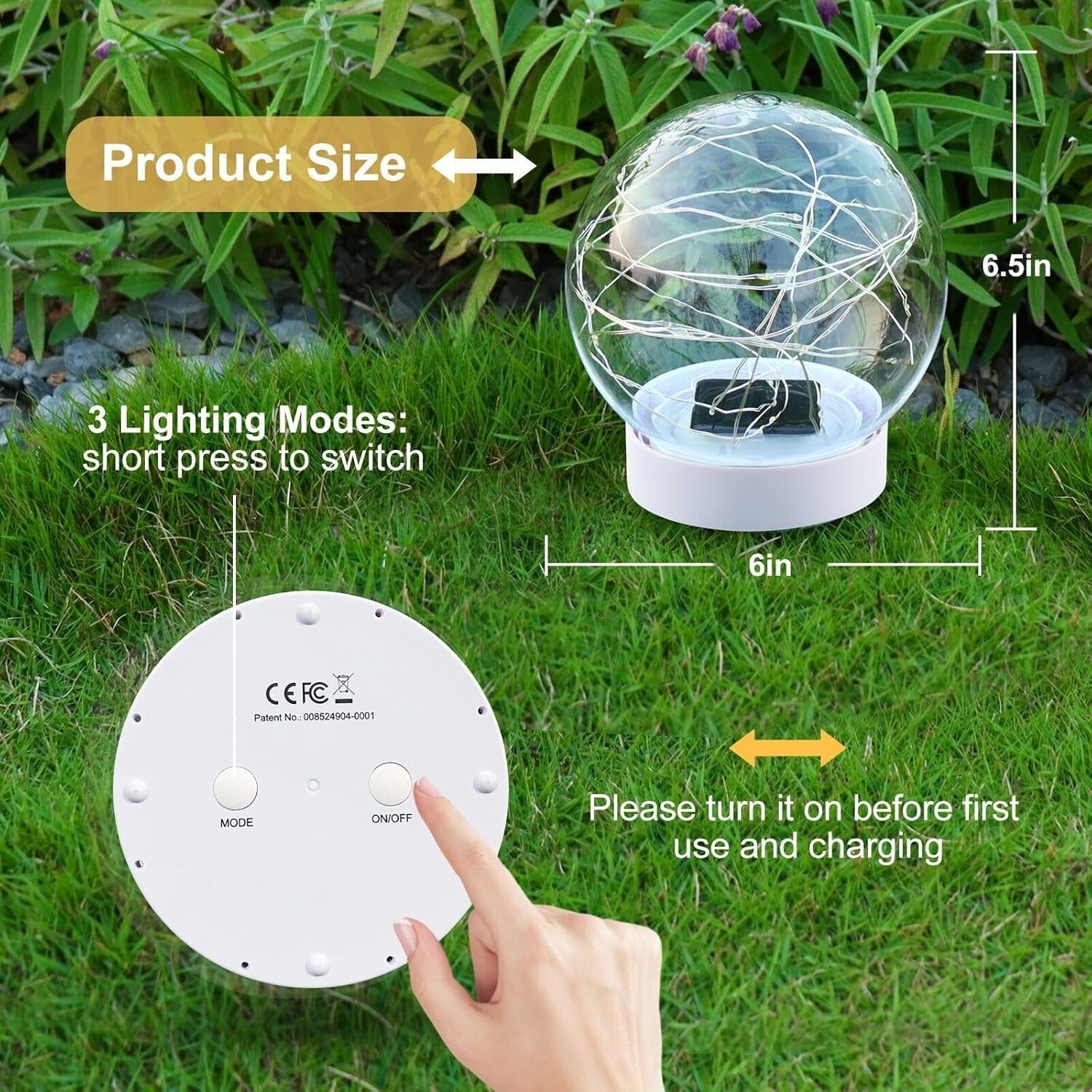 Enchanting 6.5 Inch Solar Powered Floating Pool Lights - Waterproof Mood Setters