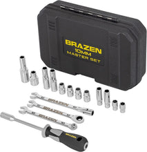 Load image into Gallery viewer, Complete 10mm Socket Set: 12 Sockets, 3 Wrenches &amp; Nut Driver - Portable Case