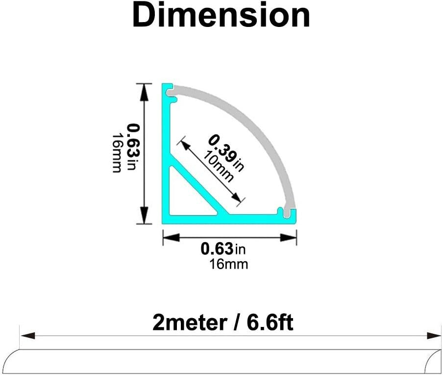 Elegant 2M V Shape Aluminum LED Channels for Simple & Stylish Lighting Solutions
