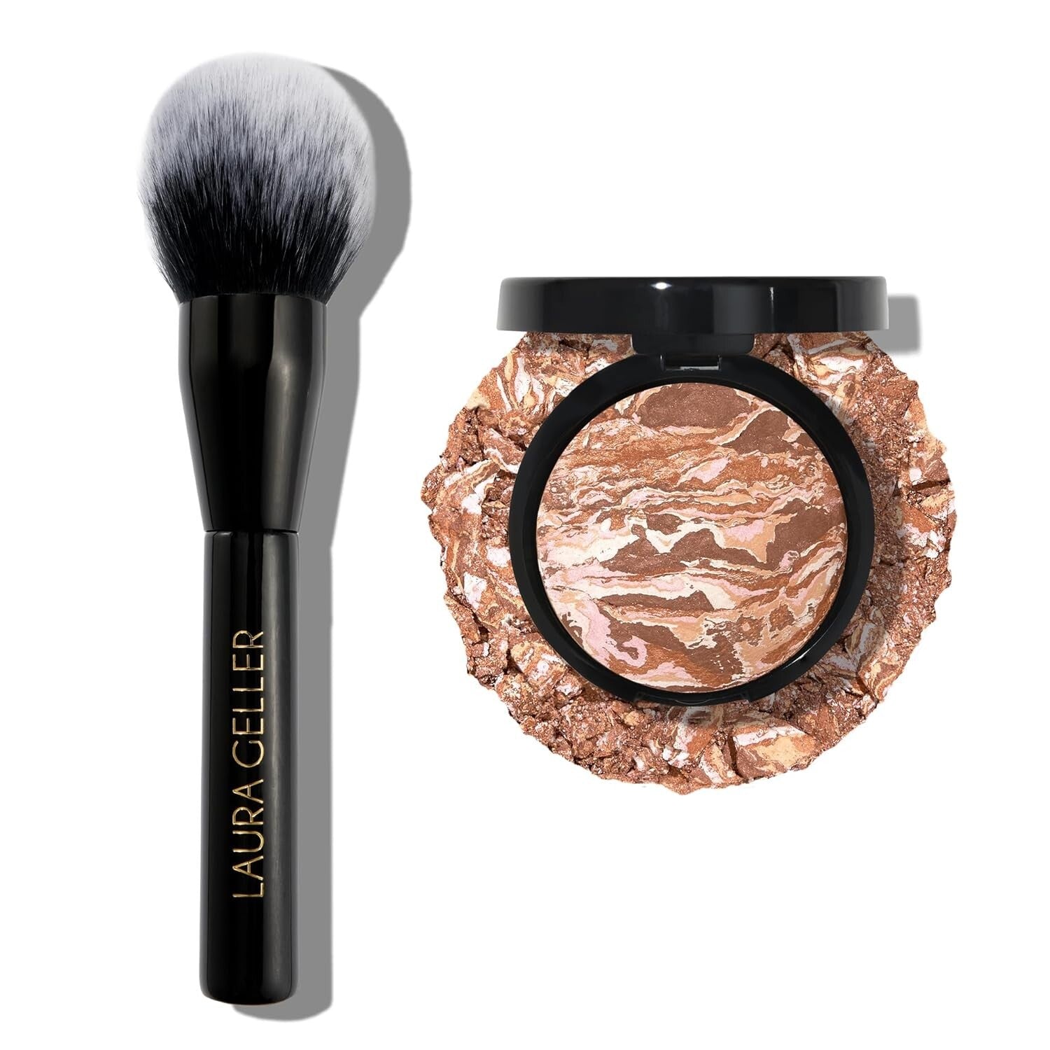 Bronze-n-Brighten Multipurpose Bronzer with Brush - Medium Shade for Radiance
