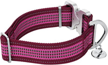 Load image into Gallery viewer, Wine Red Adjustable Dog Collar 1.5 Inch Wide with Strong Aluminum Quick Release