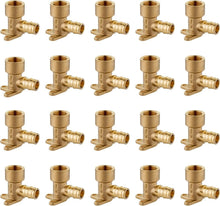 Load image into Gallery viewer, Versatile 20-Pack 1/2" x 1/2" Brass Elbow Fittings - Certified for PEX A Tubing