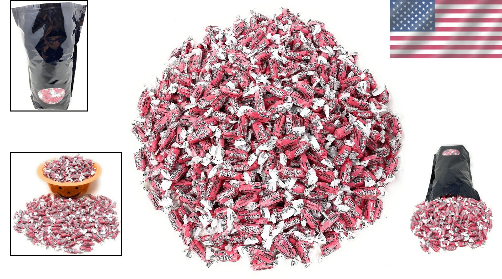 5 lbs of Gluten-Free Strawberry Lemonade Tootsie Frooties - Perfect for Parties