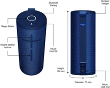 Load image into Gallery viewer, Ultimate Boom 3 Bluetooth Speaker – Waterproof, Portable &amp; 360° Surround Sound