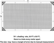 Load image into Gallery viewer, Heavy-Duty Black Shade Cloth 30x50 FT with Reinforced Grommets - Outdoor Comfort