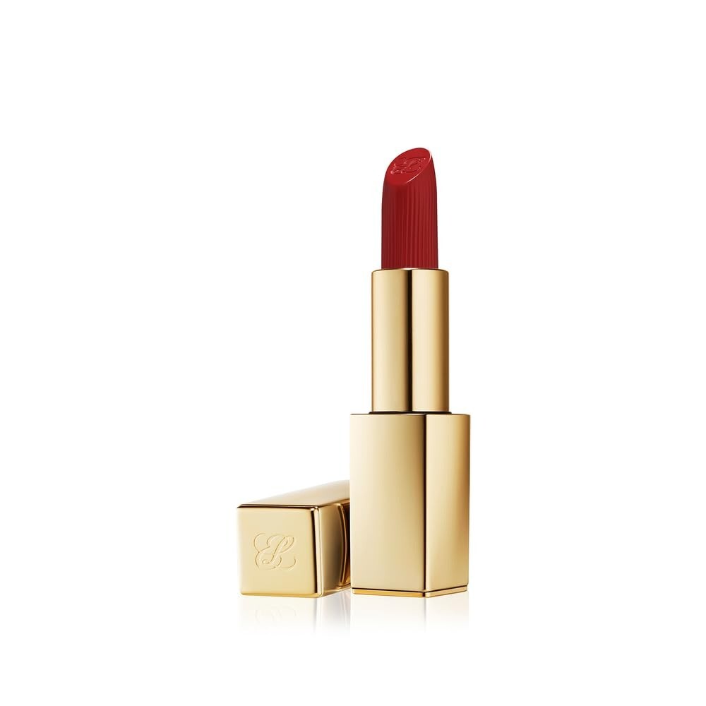 Pure Color Matte Lipstick Stick in 606 Red - Hydrating & Long-Lasting Formula