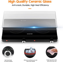 Load image into Gallery viewer, Efficient 2-Burner Portable Electric Cooktop - Safe &amp; Versatile Cooking
