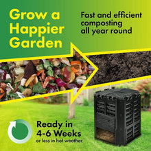 Load image into Gallery viewer, Lightweight 360L Compost Bin with Aeration Design – Easy Assembly &amp; Secure Lid
