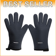 Load image into Gallery viewer, Waterproof XL BBQ Gloves with Non-Slip Grip - Complete Grilling Set with Bonuses