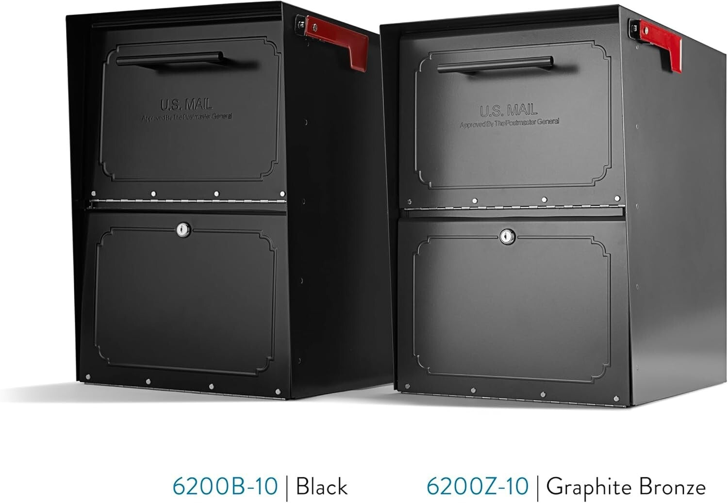 Durable Post Mount Mailbox with Enhanced Security and Oversized Storage