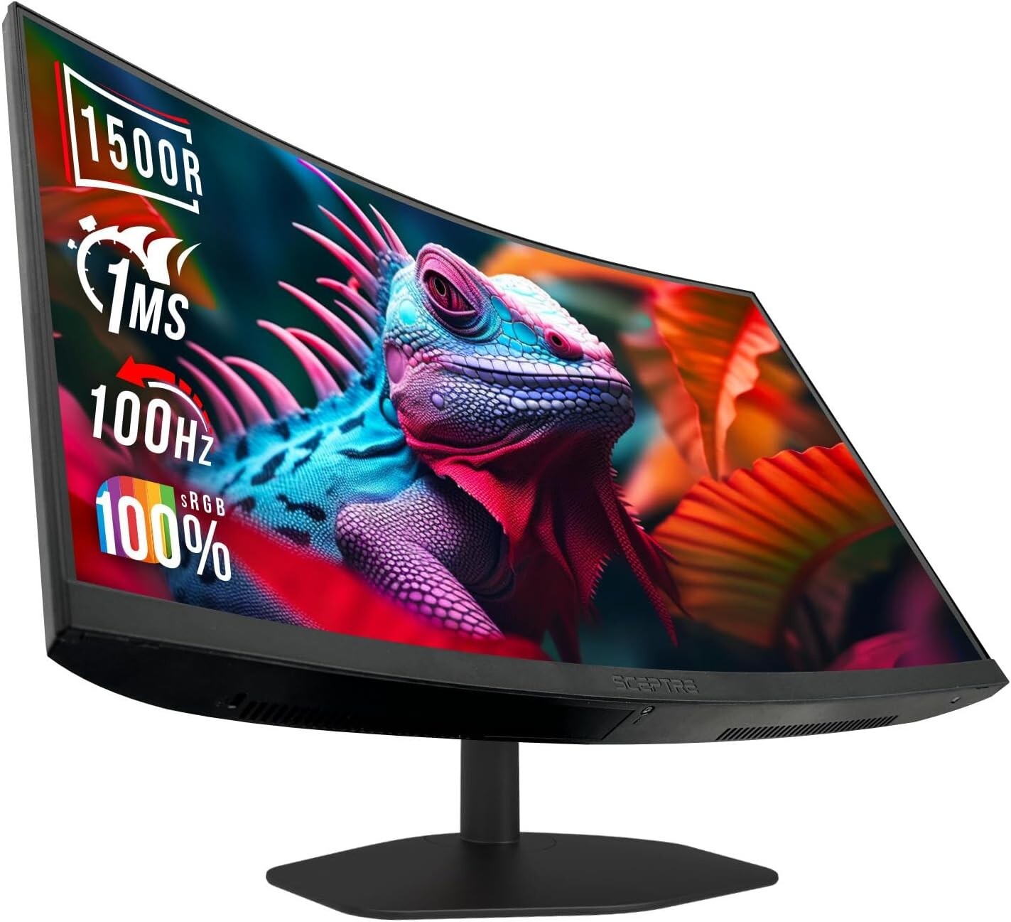 Elevate Your Setup: 27-Inch Curved 100Hz Gaming Monitor with Built-in Speakers