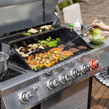 Load image into Gallery viewer, Premium 5-Burner Gas Grill with Built-In Thermometer &amp; Removable Grease Tray