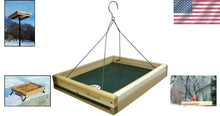 Load image into Gallery viewer, Elegant Weatherproof Cedar Bird Feeder - 3 in 1 Functionality for Backyard Birds