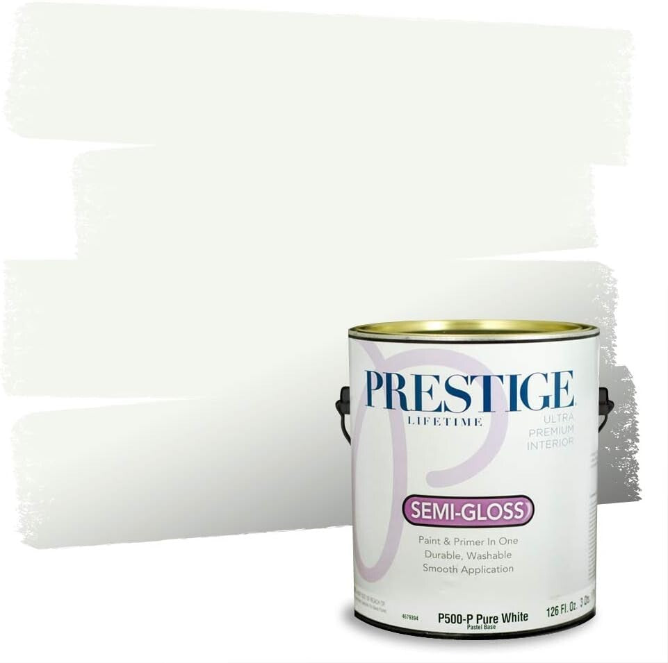 Ultra Premium Interior Paint & Primer in One - Alpine White, Semi-Gloss 1 Gallon