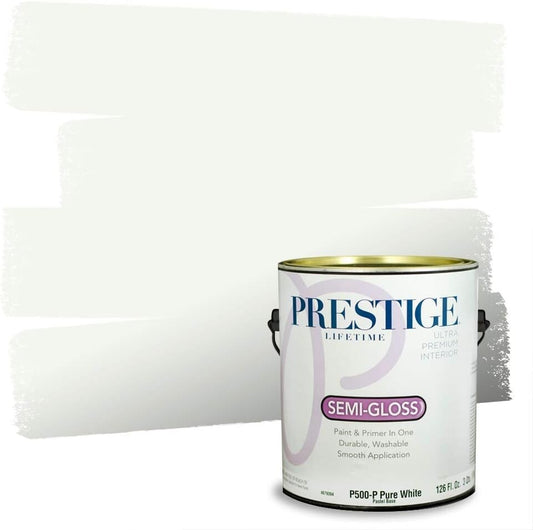 Ultra Premium Interior Paint & Primer in One - Alpine White, Semi-Gloss 1 Gallon