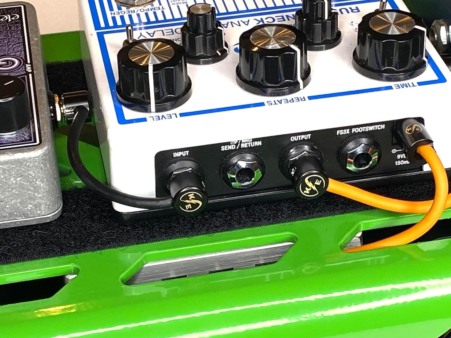 6 Piece Solderless Guitar Pedal Patch Cable Set - Ideal for Tidy Pedalboards
