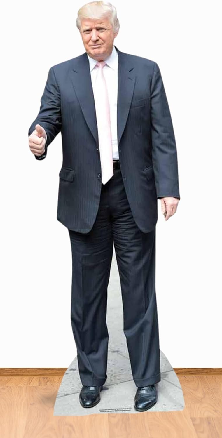 Dynamic Lifesize Trump Cardboard Cutout - Perfect for Collectors & Celebrations