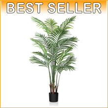 Load image into Gallery viewer, Sturdy 5Ft Faux Dypsis Lutescens Palm - Maintenance Free Home Office Decor