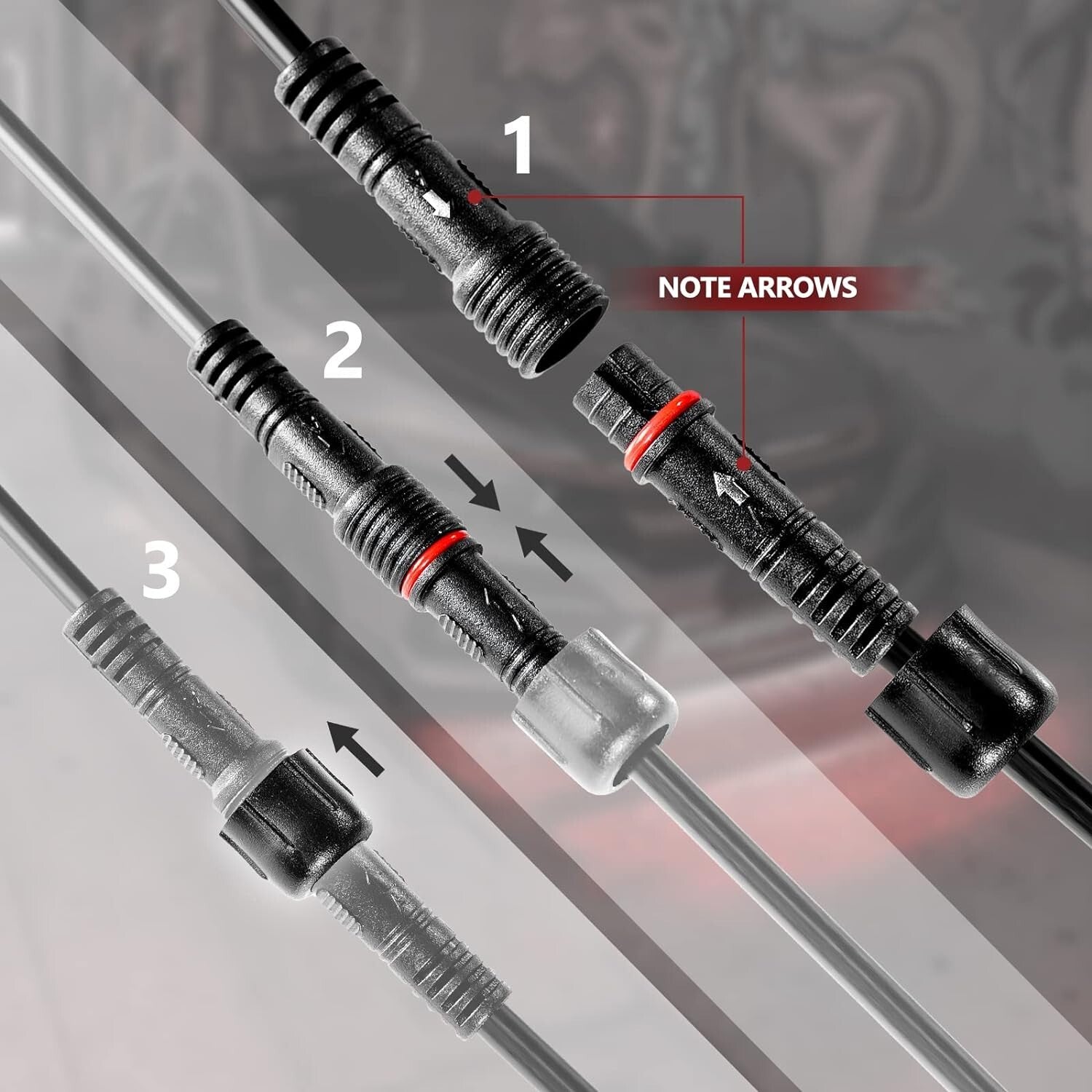 Flexible & Durable Interior Car LED Lights - 6pc with Remote Control & Charger