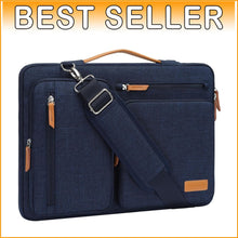 Load image into Gallery viewer, 360 Protective Laptop Shoulder Bag, 15-15.6 inch - Stylish Navy Blue Option