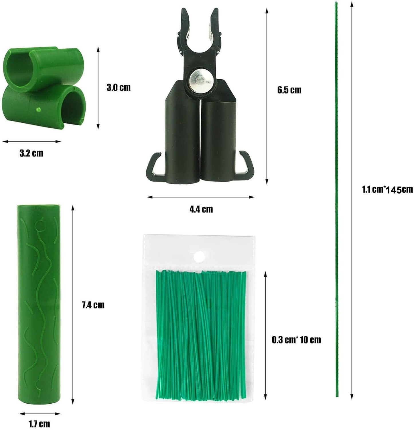 26 Durable Plastic-Coated Plant Support Stakes - Ideal Trellis for Vegetables