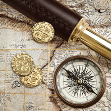 Load image into Gallery viewer, Authentic Gold Pirate Doubloons - 1.18 Inch Coins for Games and Celebrations