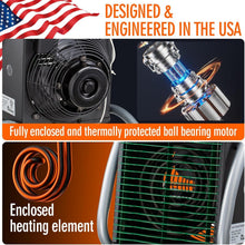 Load image into Gallery viewer, Lightweight 1500W Greenhouse Heater with Radiant Heating &amp; Overheat Safeguard
