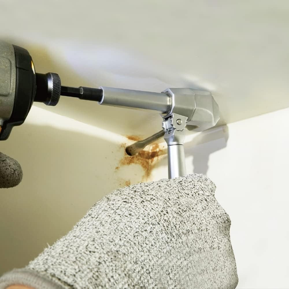 All Metal Right Angle Drill Attachment - Impact Driver Compatible Up to 3000 RPM