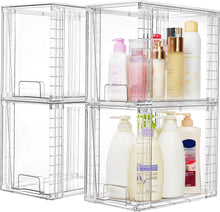 Load image into Gallery viewer, Multi-Purpose Clear Plastic Storage Drawers - Ideal for Cabinets &amp; Vanities