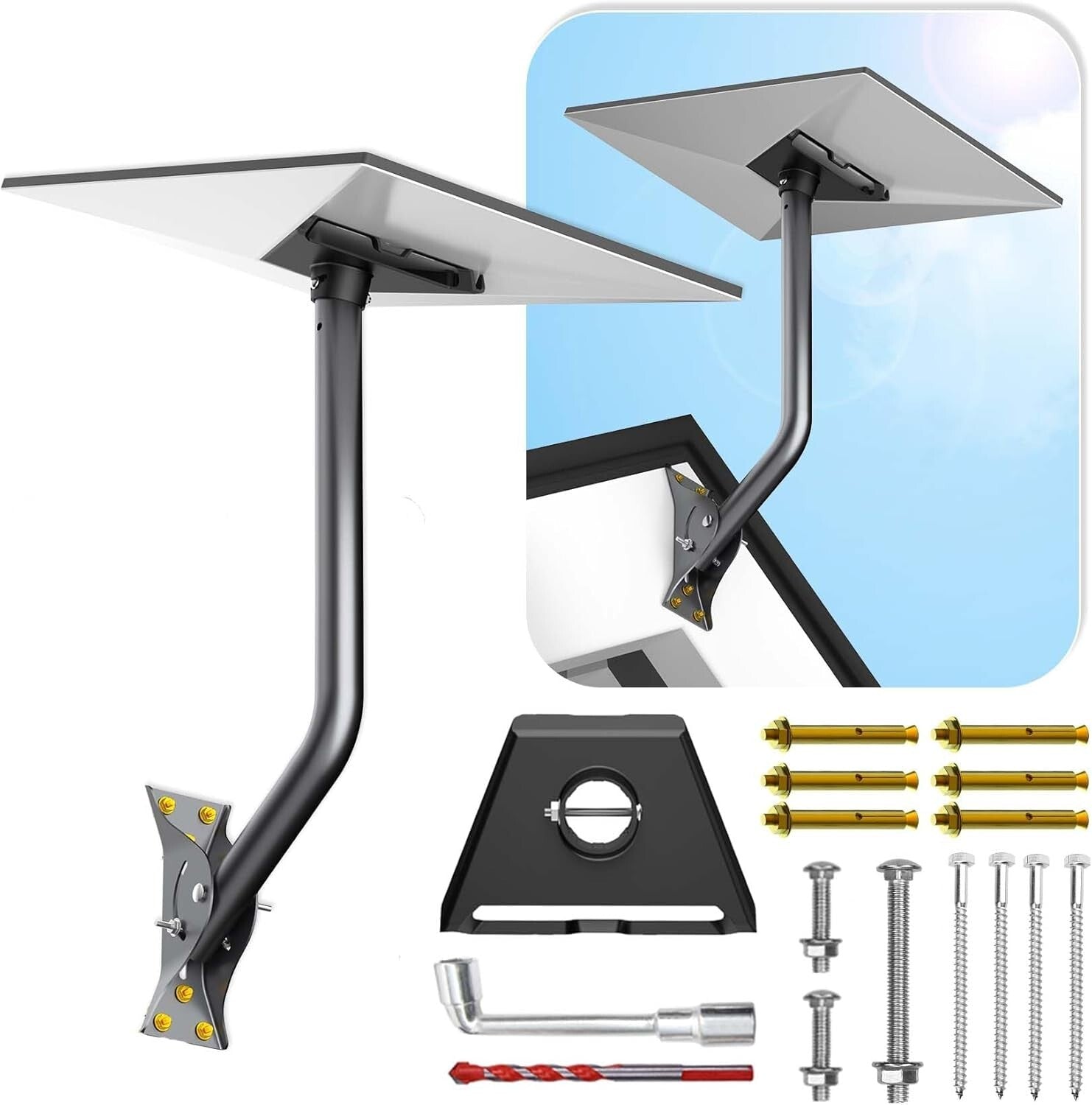 Versatile Mounting Solutions for Starlink V3 - Wall and Roof Adjustable Kit