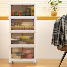 Load image into Gallery viewer, Install-Free 4-Tier Storage Organizer with Magnetic Doors - Perfect for Home
