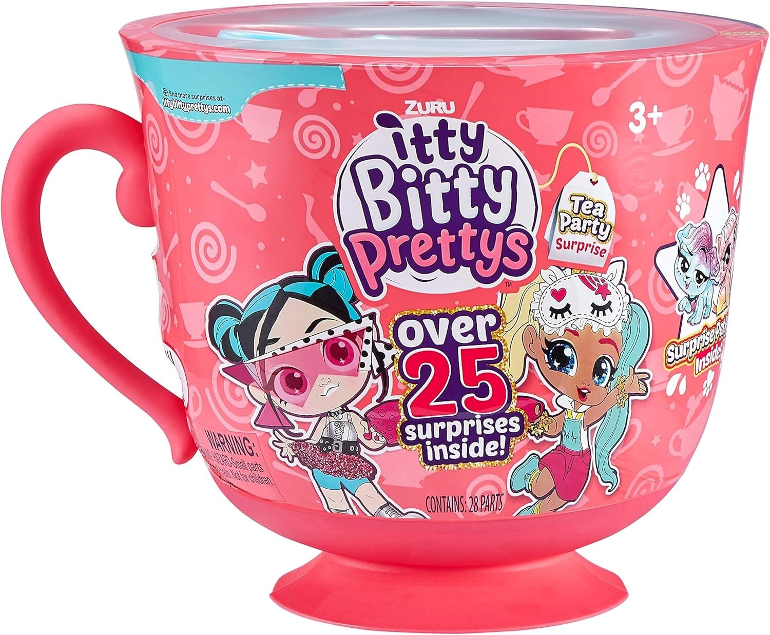 Enchanting Tea Party Playset - 25 Surprises, Mini Teapot, & Collectible Dolls