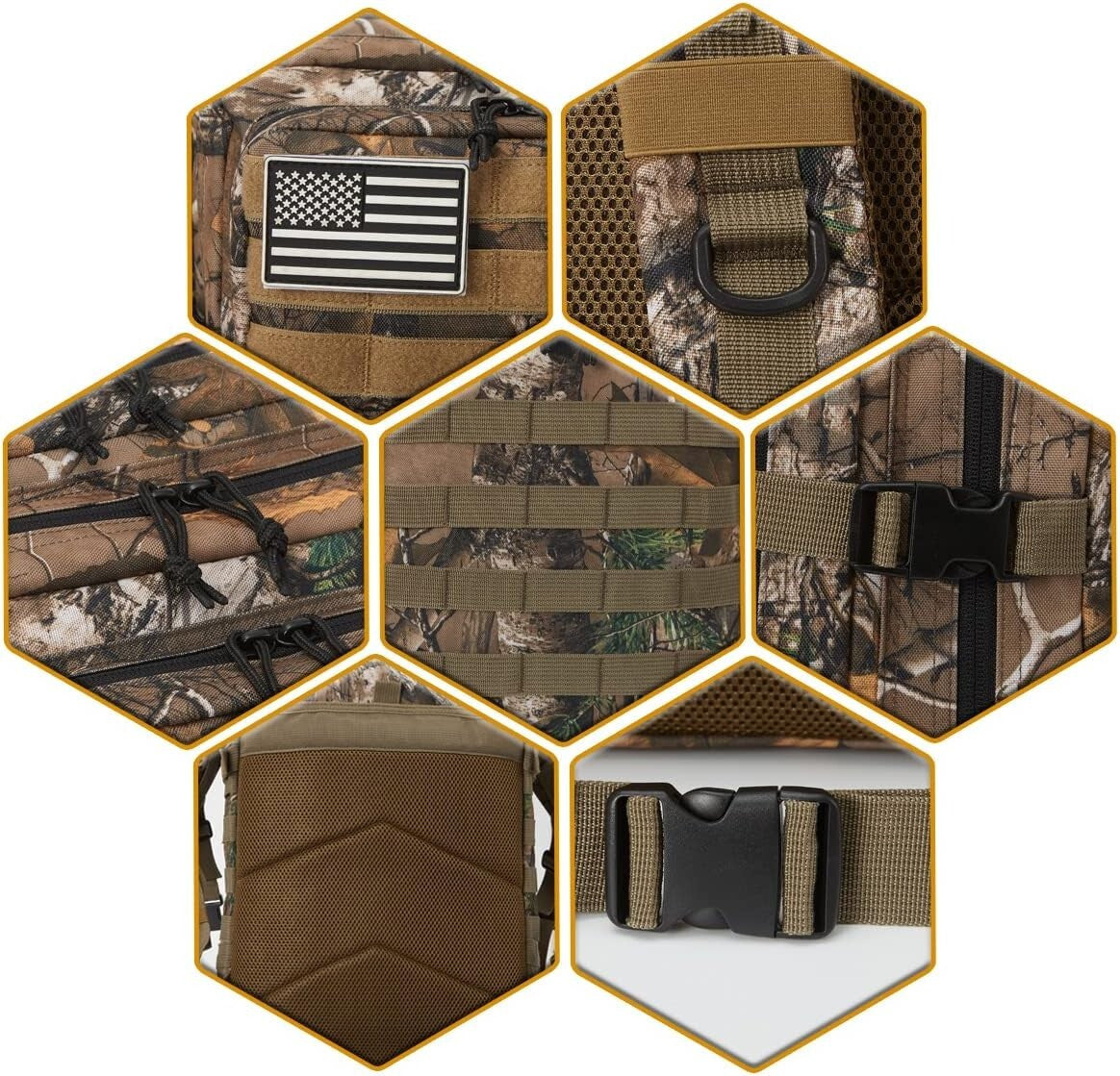 Unisex 45L Waterproof Tactical Backpack with Comfort Features for All Activities