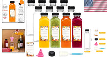 Load image into Gallery viewer, Clear 16oz Juice Bottles with Caps - Ideal for Smoothies &amp; Camping Drinks