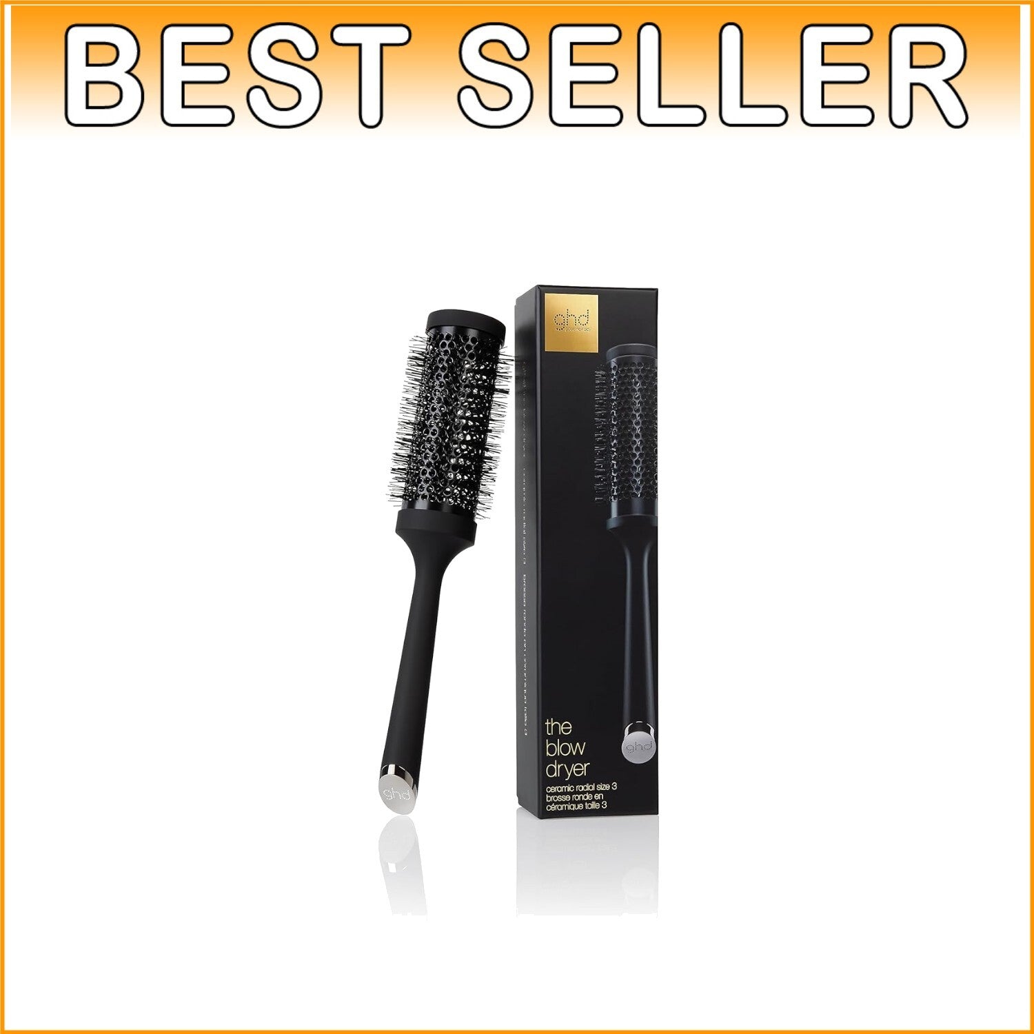 Salon-Quality Ceramic Vented Round Brush - Ideal for Efficient Hair Drying