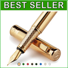 Load image into Gallery viewer, Luxury Fountain Pen with Stunning 24K Gold Finish - Perfect Gift for Him &amp; Her